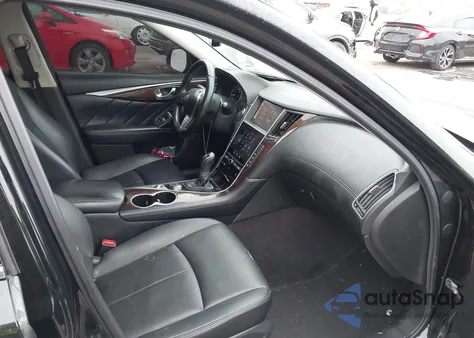 2018 Infiniti Q50 3.0T Luxe z USA, uszkodzony, nr VIN JN1EV7AR4JM440975